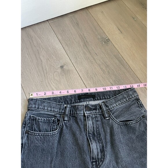 Uniqlo Women Jeans Black Size 28 Straight High Rise Denim Cotton Blend - Picture 5 of 8